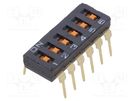 Switch: DIP-SWITCH; Poles number: 6; ON-OFF; 0.025A/24VDC; Pos: 2 OMRON Electronic Components