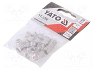 Threaded insert; stainless steel; M8; Pitch: 1.25; 20pcs. YATO