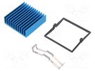 Heatsink: extruded; grilled; BGA; blue; L: 40mm; W: 40mm; H: 12.5mm Advanced Thermal Solutions