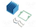 Heatsink: extruded; grilled; BGA; blue; L: 19mm; W: 19mm; H: 17.5mm Advanced Thermal Solutions