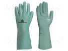 Protective gloves; Size: 6; green; cotton,nitryl; NITREX VE802 DELTA PLUS