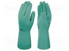 Protective gloves; Size: 10; green; cotton,nitryl; NITREX VE801 DELTA PLUS