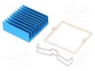 Heatsink: extruded; grilled; BGA; blue; L: 35mm; W: 35mm; H: 12.5mm Advanced Thermal Solutions