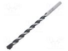 Drill bit; for concrete; Ø: 10mm; Ø: 3/8"; L: 200mm; metal; blister ALPEN-MAYKESTAG