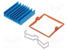 Heatsink: extruded; grilled; BGA; blue; L: 30mm; W: 30mm; H: 7.5mm Advanced Thermal Solutions
