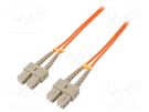 Fiber patch cord; OM2; SC/UPC,both sides; 2m; LSZH; orange QOLTEC