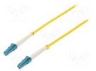 Fiber patch cord; LC/UPC,both sides; 10m; Optical fiber: 9/125um QOLTEC