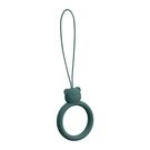 A silicone lanyard for a phone bear ring on a finger bottle green, Hurtel