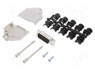 Connector: D-Sub; PIN: 15; male; straight; soldering; for cable AMPHENOL COMMUNICATIONS SOLUTIONS