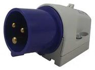 INLET, SURFACE, 230V, 16A, 2P+E WAY
