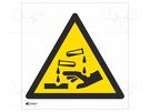 Safety sign; warning; PVC; W: 200mm; H: 200mm ANRO
