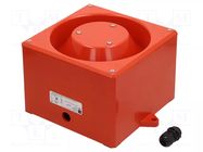 Signaller: sound; siren; 24VDC; 116dB(d=1m); YA80; IP65; red; ABS CLIFFORD & SNELL
