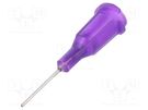 Needle: steel; 0.5"; Size: 21; straight; 0.51mm; Mounting: Luer Lock FISNAR