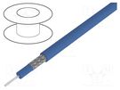 Wire; FZ-LSI; 1x1.5mm2; stranded; Cu; silicone; blue; 10kV; 100m HELUKABEL