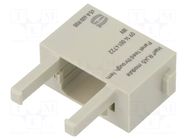 Connector: HDC; module; Han-Modular®; straight; female; Modules: 1 HARTING