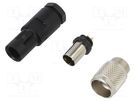 Connector: M9; plug; 712; male; PIN: 3; gold-plated; 4A; IP67; 125V BINDER