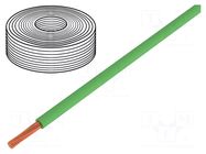 Wire; H07V-K; stranded; Cu; 1.5mm2; PVC; green; 450V,750V; Class: 5 ELTRIM