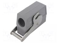 Enclosure for connectors: HDC; Type: high; Gland: M32 HARTING