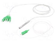 Splitter; SC/APC,both sides; 1.5m; Wire dia: 0.9mm; Input: SC/APC QOLTEC