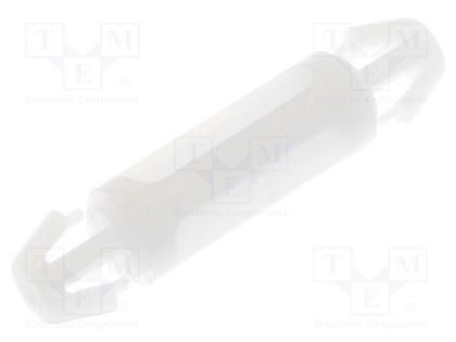 PCB distance; polyamide; L: 12.7mm; latch/latch; natural; UL94V-2 FIX&FASTEN FIX-LCC-12