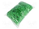 Rubber bands; Width: 3mm; Thick: 1.5mm; rubber; green; Ø: 70mm; 1kg PLAST