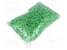 Rubber bands; Width: 1.5mm; Thick: 1.5mm; rubber; green; Ø: 70mm; 1kg PLAST