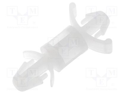 PCB distance; polyamide; L: 8mm; latch/latch; natural; UL94V-2 FIX&FASTEN FIX-LCD-8