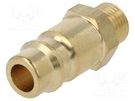 Quick connection coupling; 0÷35bar; brass; 31mm; 1000l/min PNEUMAT
