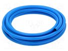 Hose; max.20bar; L: 1m; PVC,SBR; Gol Blue; Tube in.diam: 6mm; blue PNEUMAT