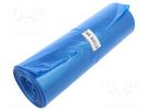 Trash bags; polyetylene LD; blue; 240l; 10pcs. PLAST