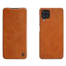 Nillkin Qin leather holster case for Samsung Galaxy A22 4G brown, Nillkin
