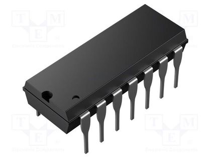 IC: digital; divider,counter; Ch: 7; CMOS; THT; DIP14; CD4000 TEXAS INSTRUMENTS CD4024BE