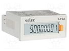 Meter: counter; digital,mounting; on panel; LCD; 8 digits; 0.05% SELEC