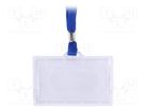 Card holder; with blue tape ARGO