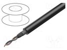 Wire: microphone cable; 2x0.35mm2; black; tinned,OFC; -15÷70°C TASKER