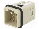 Connector: HDC; contact insert; male; DQ; PIN: 7; 7+PE; size D3A DEGSON ELECTRONICS