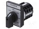Switch: voltmeter cam switch; Stabl.pos: 7; 16A; for building in LUMEL