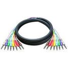 6FT 8-CHANNEL SNAKE CABLE     1/4IN TO 1/4IN BALANCED