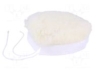 Polishing disk; Ø: 140mm; lambswool WOLFCRAFT