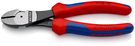 KNIPEX 74 02 180 High Leverage Diagonal Cutter with multi-component grips black atramentized 180 mm