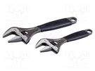 Wrenches set; adjustable; 2pcs. BAHCO
