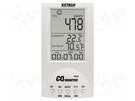 Meter: CO2, temperature and humidity; Range: 0÷9999ppm (CO2) EXTECH