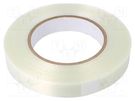 Tape: electrical insulating; W: 19mm; L: 50m; Thk: 0.085mm; acrylic H-OLD