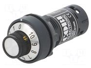 Potentiometer; 22mm; CM22; Ø22.5mm; IP65; 100kΩ; -25÷70°C COBI ELECTRONIC