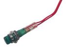 LED INDICATOR, PANEL, 6.4MM, GRN, 240VAC