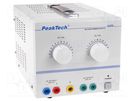Power supply: laboratory; AC/DC,adjustable,multi-channel; 0÷5A PEAKTECH