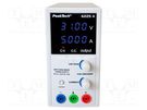 Power supply: laboratory; switched-mode,single-channel; 0÷30VDC PEAKTECH
