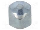 Nut; hexagonal; M8; 1.25; 6 steel; Plating: zinc; 13mm; BN 154; dome BOSSARD