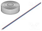 Wire; LiYz; 2x0.25mm2; 350V; Package: 25m; Cu; stranded; red,blue DONAU ELEKTRONIK