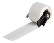 LABEL PRINTER TAPE, 1.5" X 50 , WHT/CLR